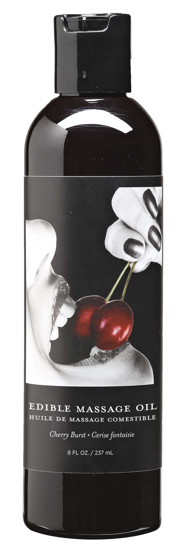 Earthly Body Edible Massage Oil - Cherry - 8 Fl. Oz. — intimate product at Stuffgoodies