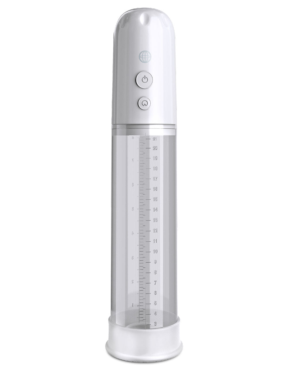 Pipedream Classix Auto-Vac Power Pump - White — white penis pump at Stuffgoodies