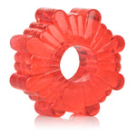 CalExotics Basic Essentials 4 Pack - Red — red cock ring at Stuffgoodies
