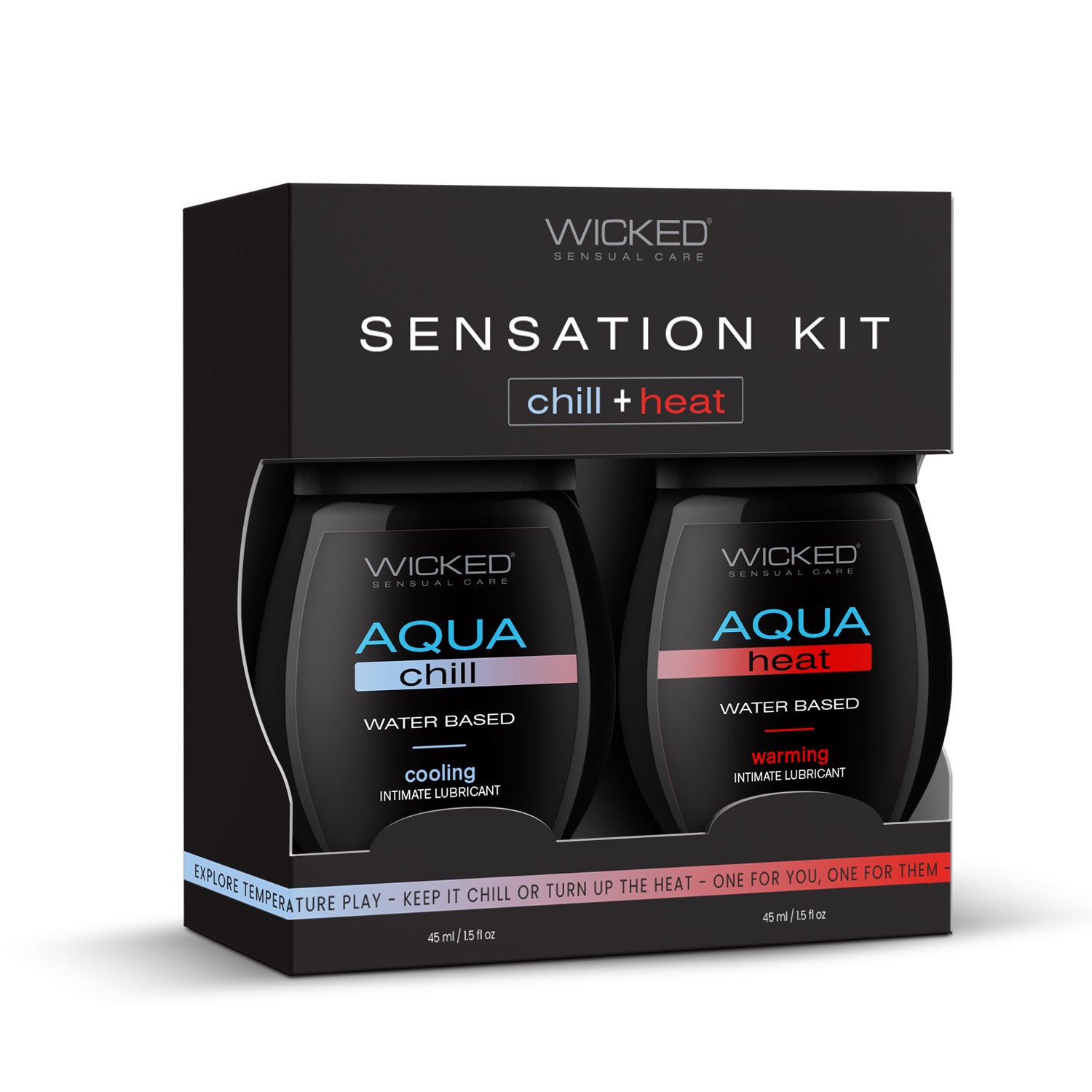 Wicked Sensual Care Sensation Kit Cooling and Warming Intimate Lubricants 1.5 Fl Oz — lubricant at Stuffgoodies