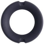 Doc Johnson Merci - the Paradox - Silicone Covered Metal Cock Ring - 45mm - Black — black cock ring at Stuffgoodies