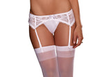 "Lace Garterbelt - One Size - White DG-8735WHTOS"