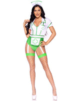 "Nurse Feelgood Sexy Costume - Large - White/green LA-87086GRNL"