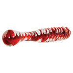 Glass Dildo - Eve's Sweetheart Swirl Glass Dildo