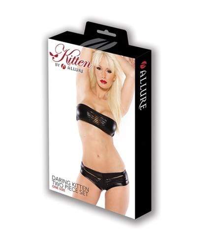 Daring Kitten Two Piece Set - One Size - Black Default Title