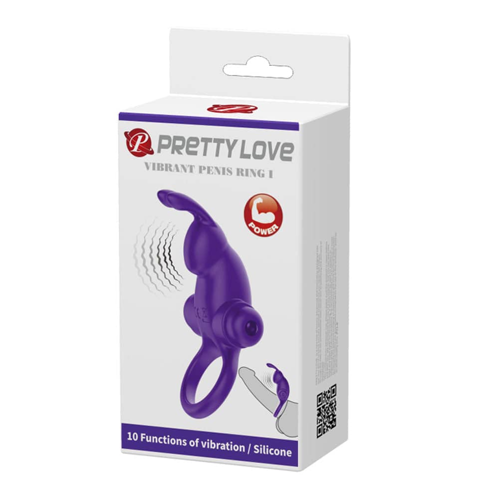Pretty Love Vibrant Penis Ring I - Purple Default Title