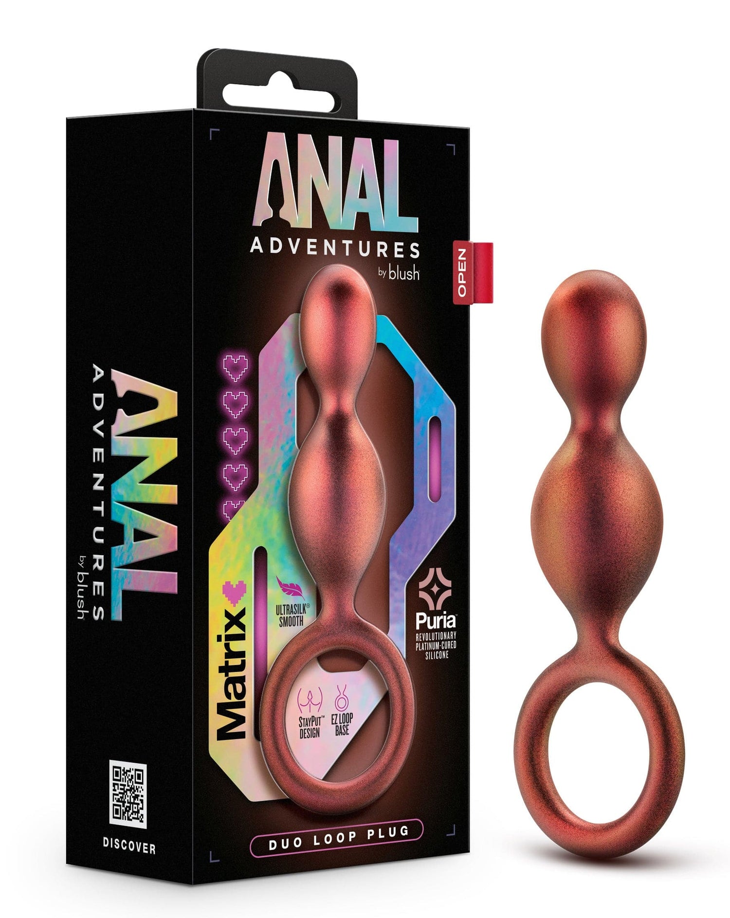 Anal Adventures Matrix - Duo Loop Plug - Copper Default Title
