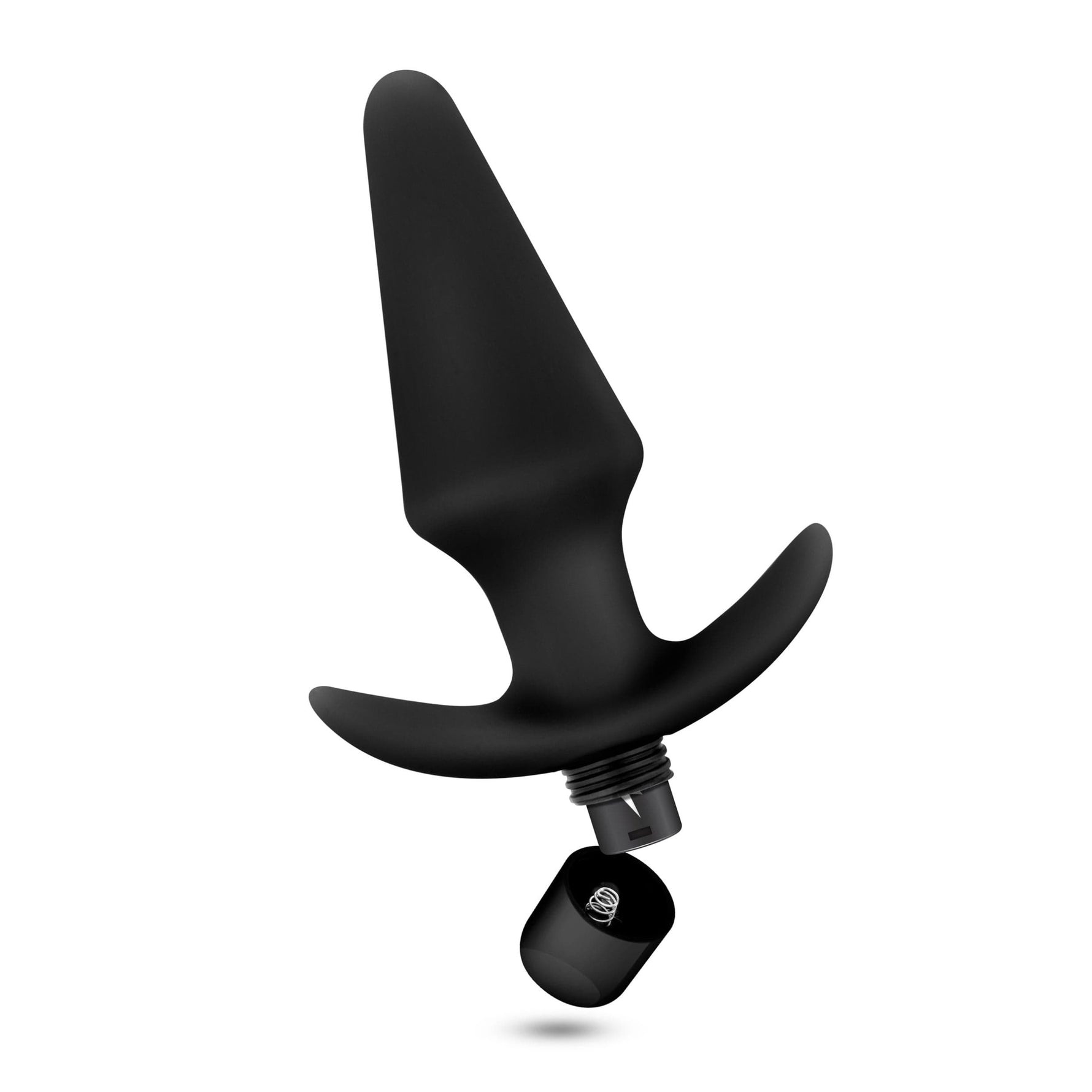 Anal Adventures Platinum - Silicone Vibrating Plug - Black Default Title