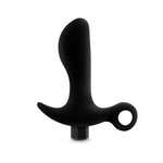 Anal Adventures - Platinum - Silicone Vibrating Prostate Massager 01 - Black
