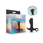 Anal Adventures - Platinum - Silicone Vibrating Prostate Massager 01 - Black