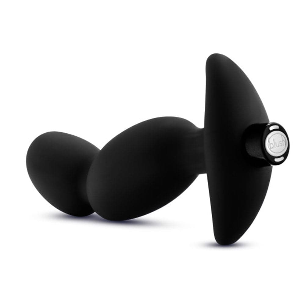 Anal Adventures - Platinum - Silicone Vibrating Prostate Massager 04 -Black