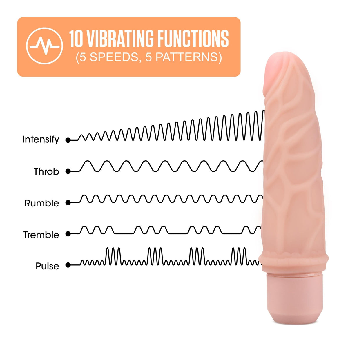 dr skin silicone dr robert 7 inch vibrating dildo beige