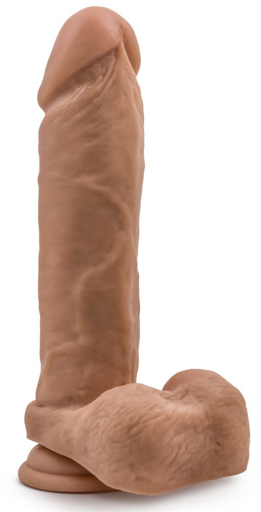 dr skin silicone dr julian 9 inch dildo with suction cup mocha