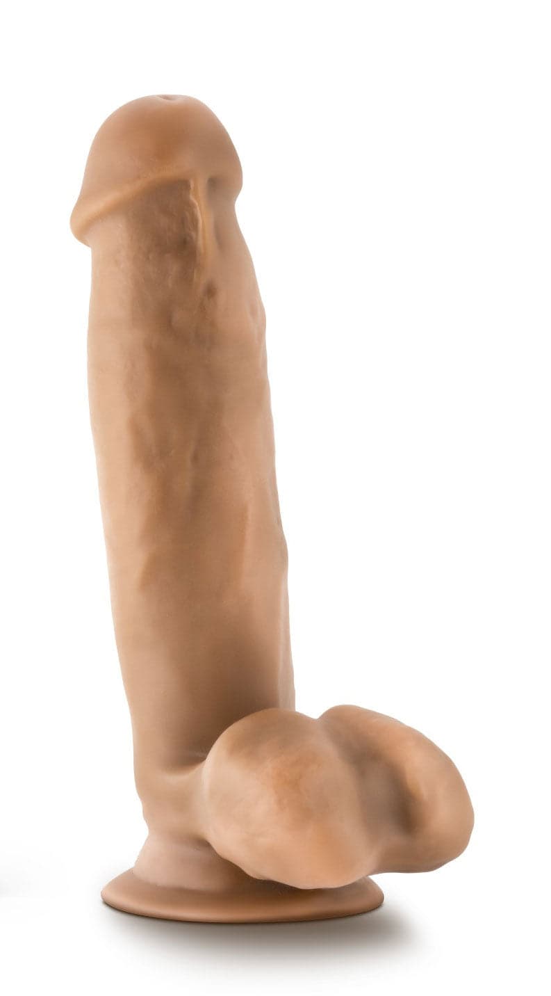 dr skin dr mark 7 inch dildo with balls tan