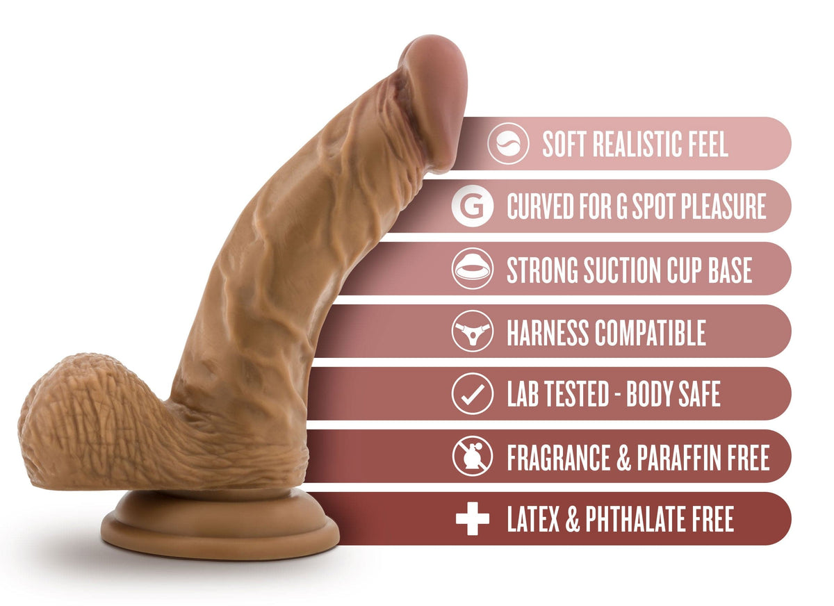 dr skin dr stephen 6 5 inch dildo with balls tan