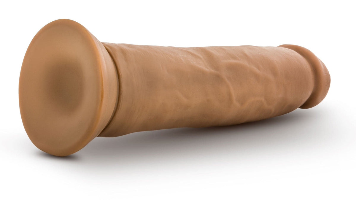 dr skin silicone dr henry 9 inch dildo with suction cup mocha