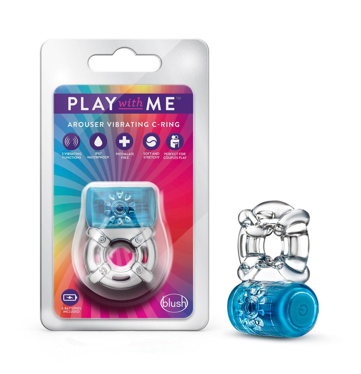 play with me one night stand vibrating c ring blue