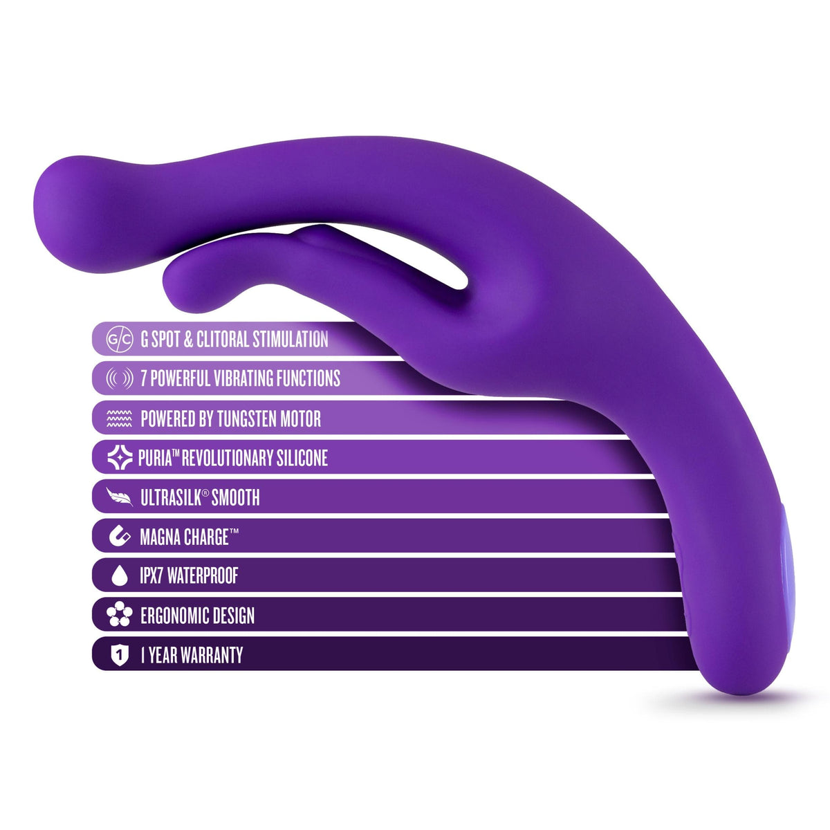 wellness g wave vibrator purple
