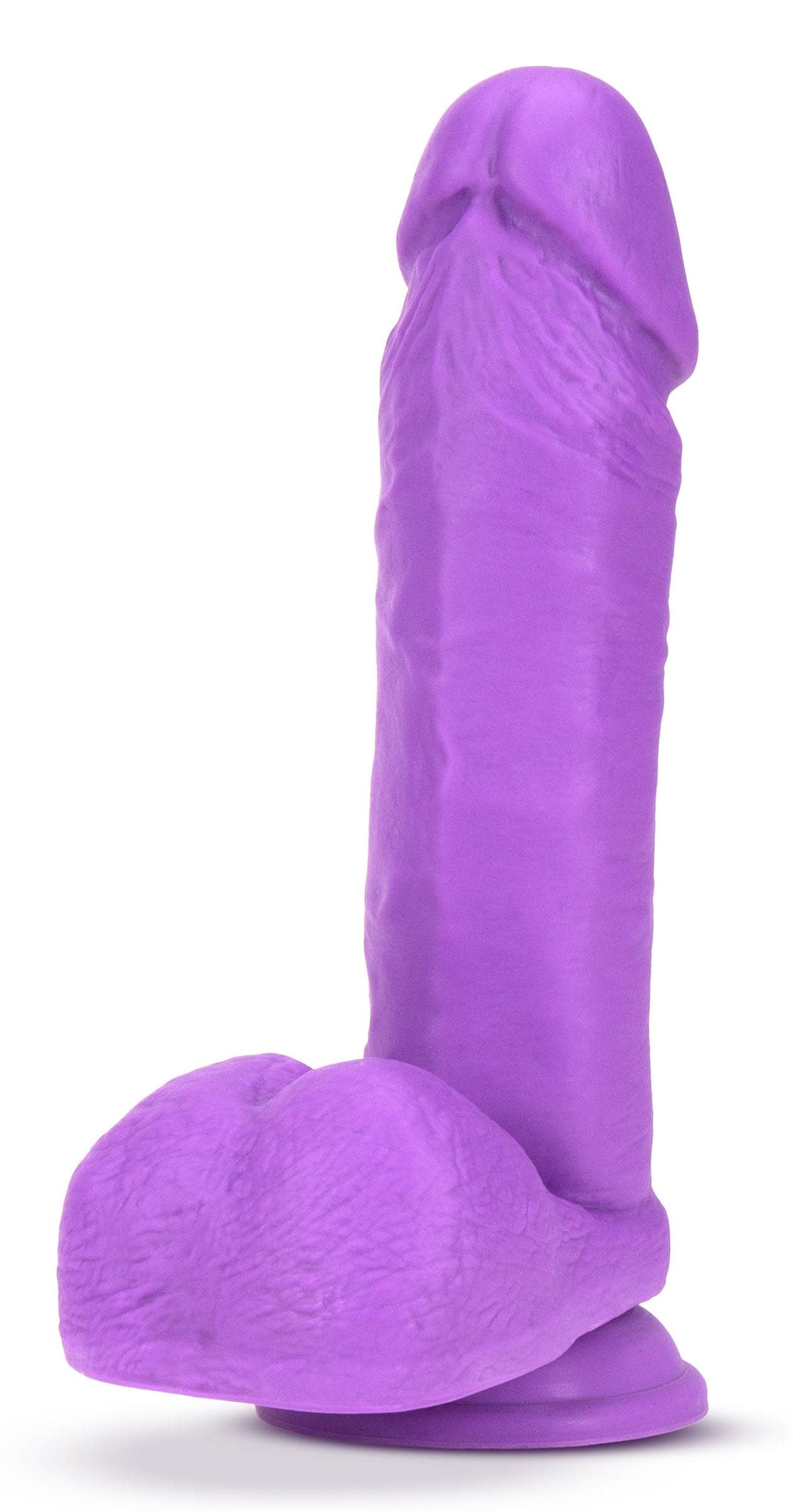 neo 8 inch dual density dildo neon purple