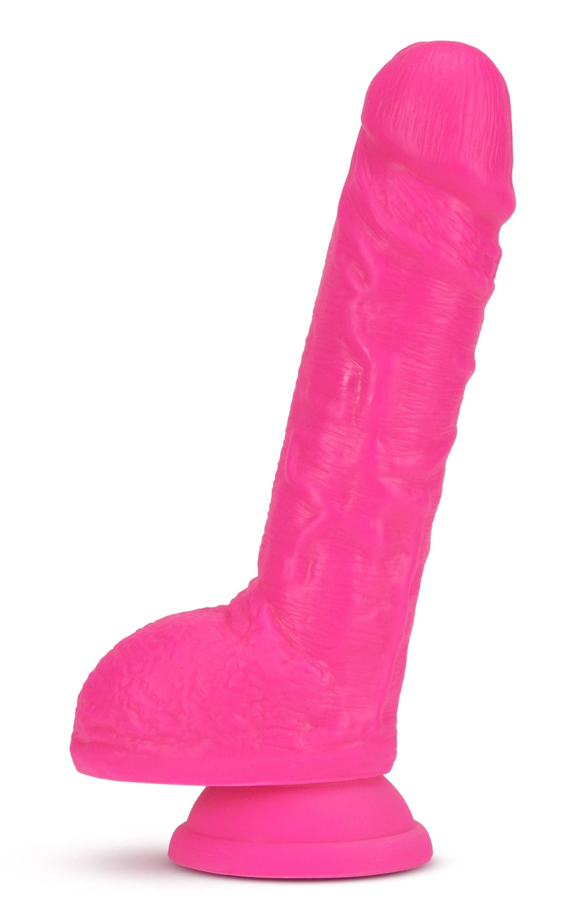 neo 9 inch dual density dildo neon pink