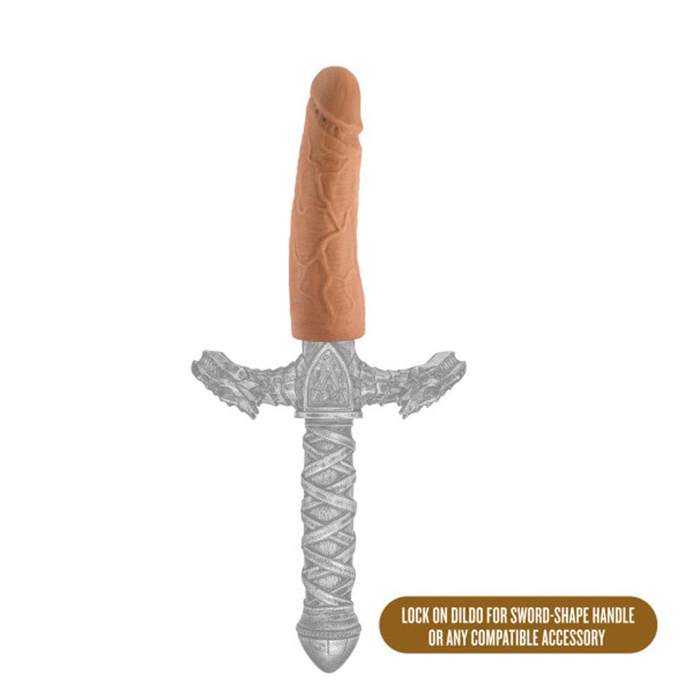 The Realm - Realistic 7 Inch Lock on Dildo - Mocha Default Title
