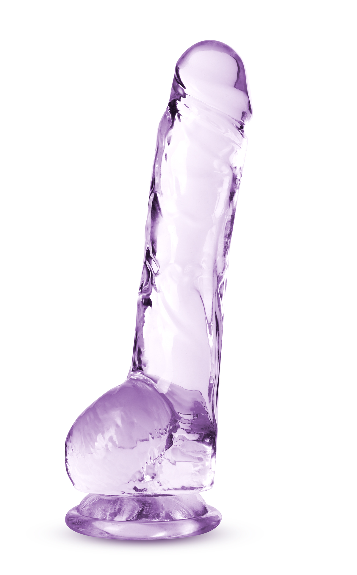 naturally yours 8 inch crystalline dildo amethyst