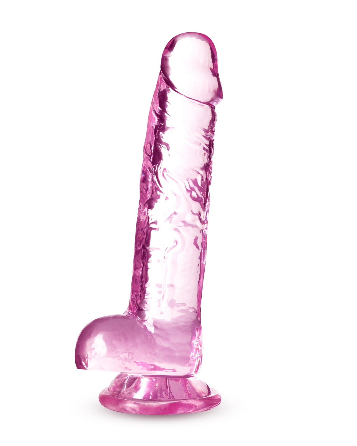 naturally yours 7 inch crystalline dildo rose