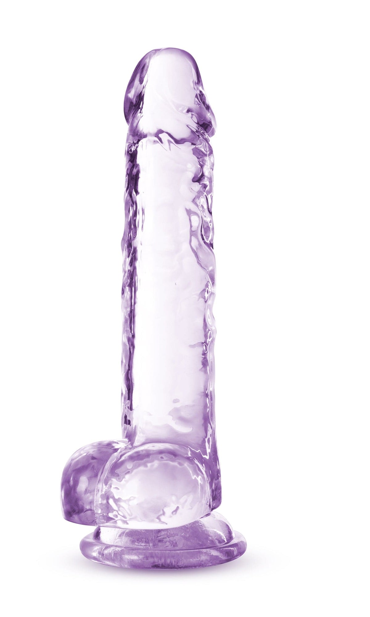 naturally yours 7 inch crystalline dildo amethhyst