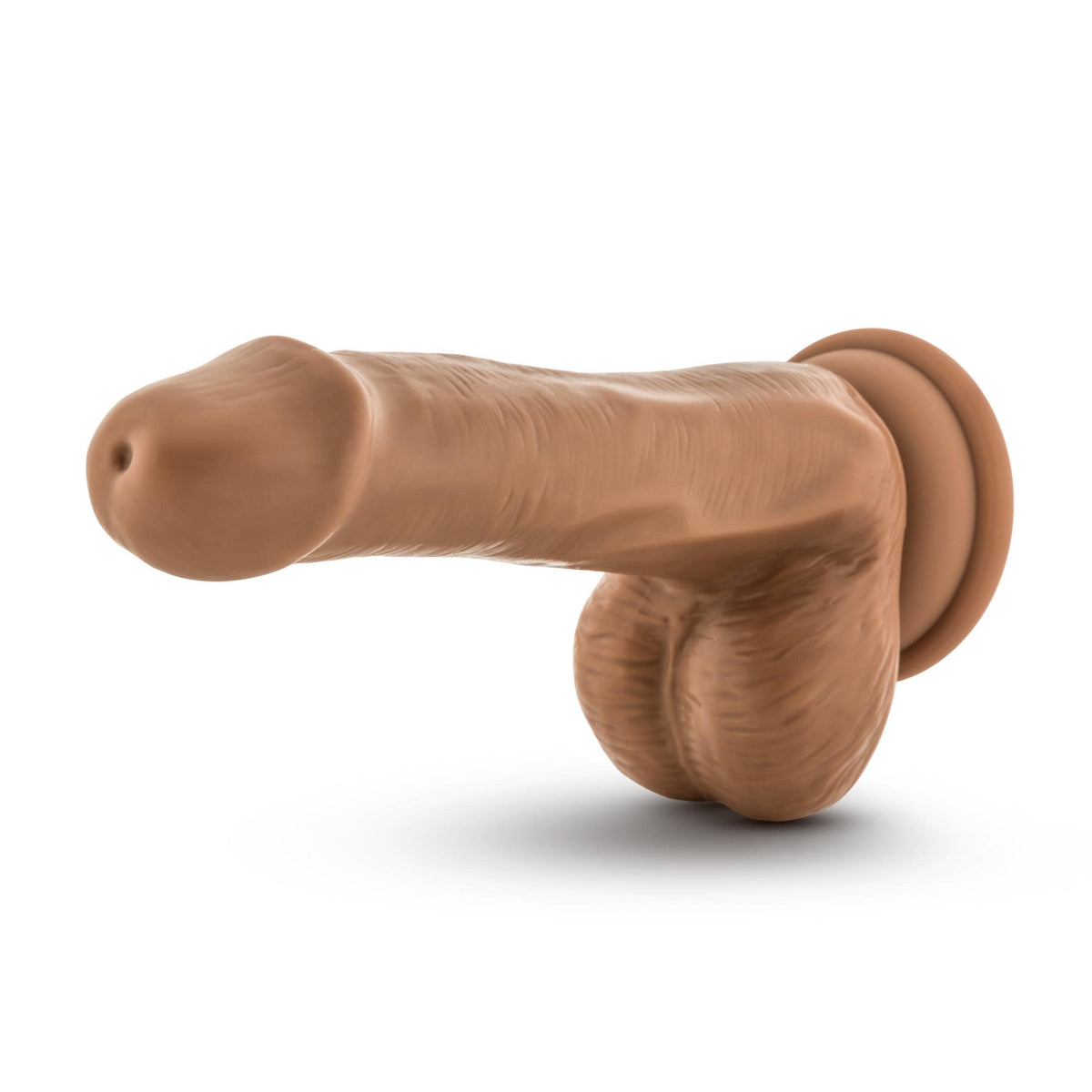 Blush Novelties   silicone willys 6 inch silicone dildo with balls mocha