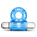 Stay Hard 10 Function Vibrating Bull Ring - Blue Default Title