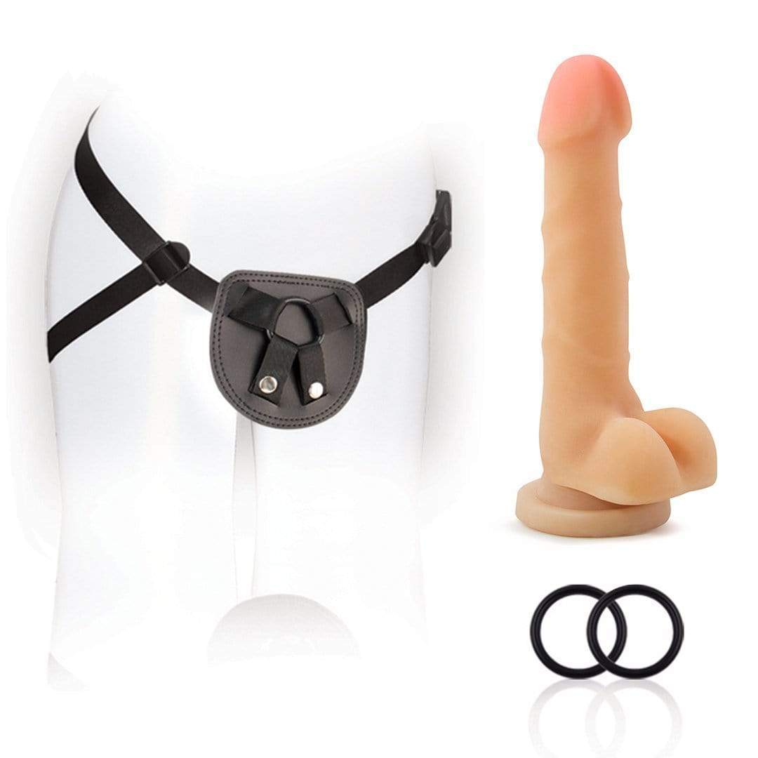 Blush Novelties   for you harness kit with 7 inch cock