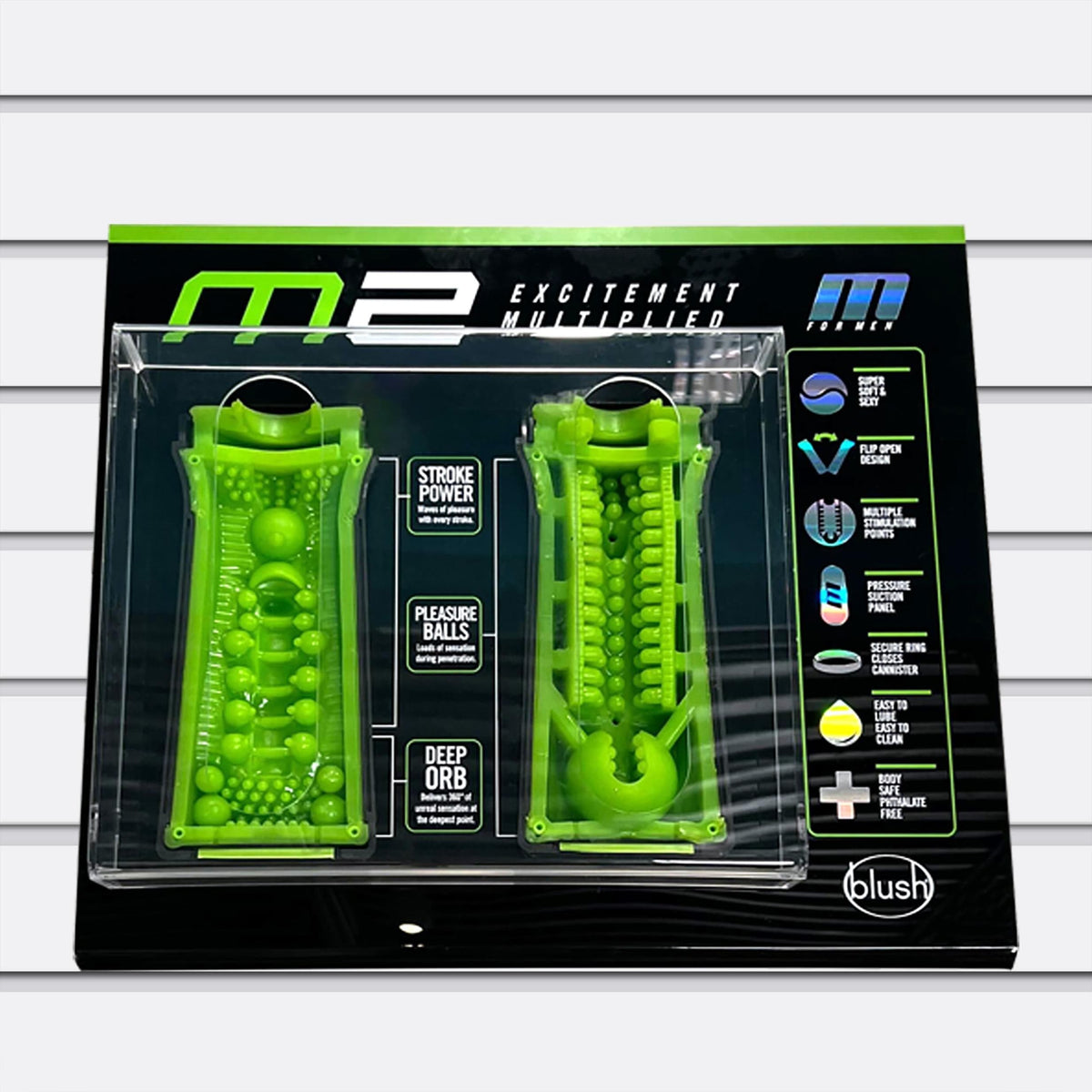 m for men m2 tester wall and counter display unit
