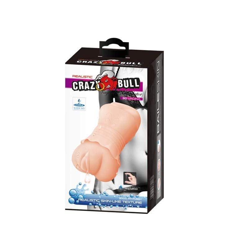 Crazy Bull No Lube Masturbator Sleeve - Realistic Pussy Skin-Like Texture Default Title