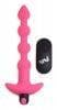 bang vibrating silicone anal beads and remote control pink