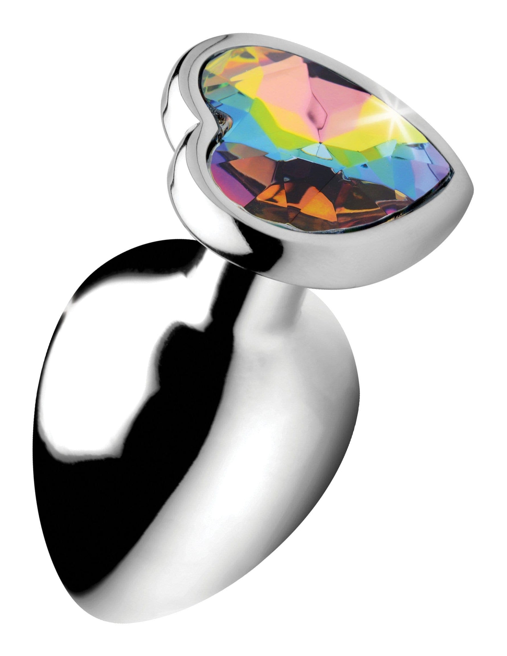 Rainbow Prism Heart Anal Plug - Large Default Title