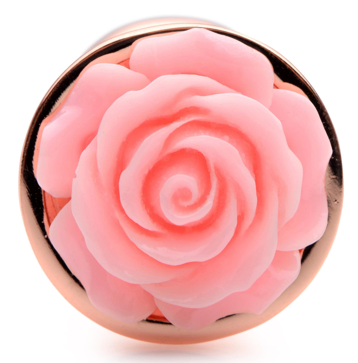 pink rose gold anal plug small