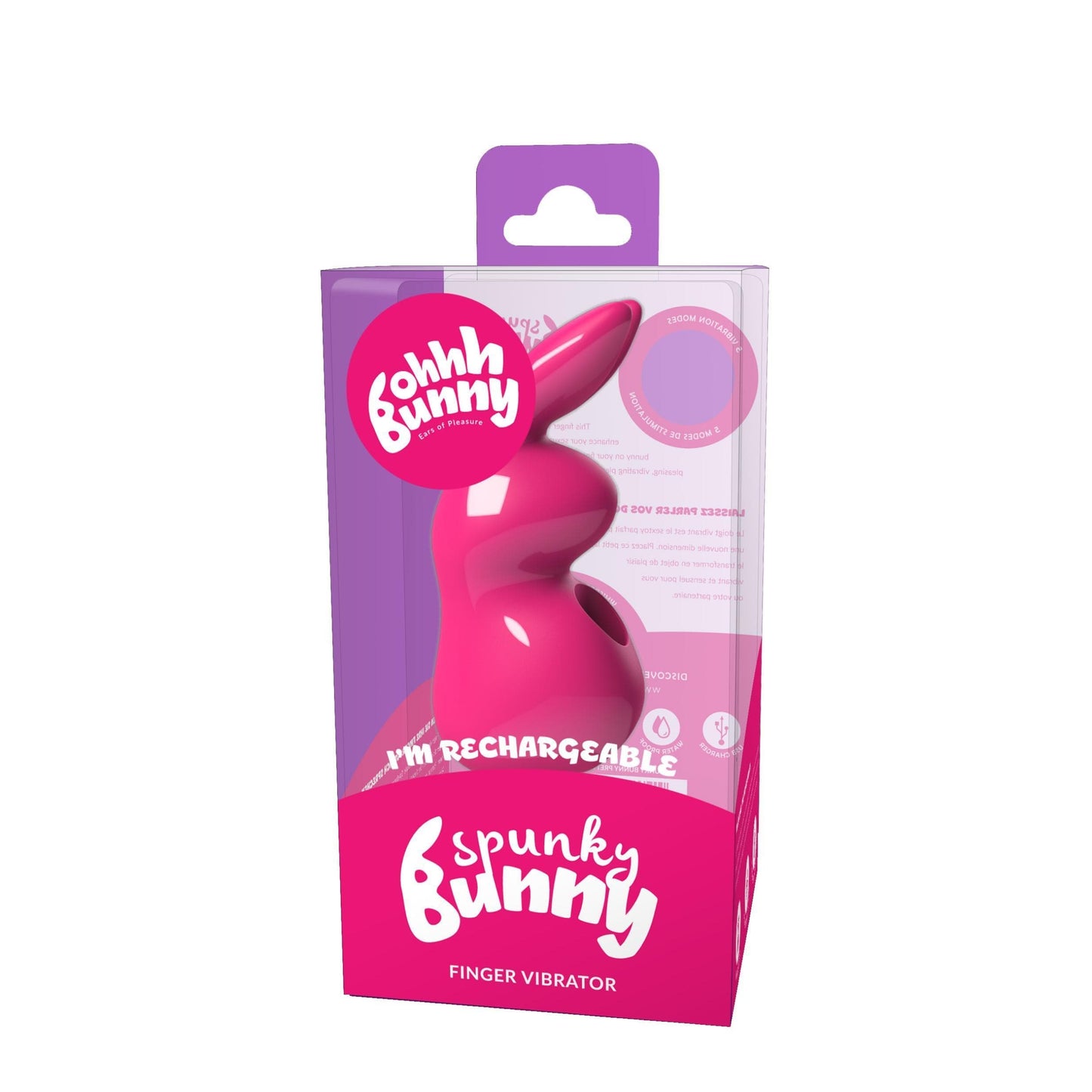 ohhh bunny spunky bunny finger vibrator pretty in pink