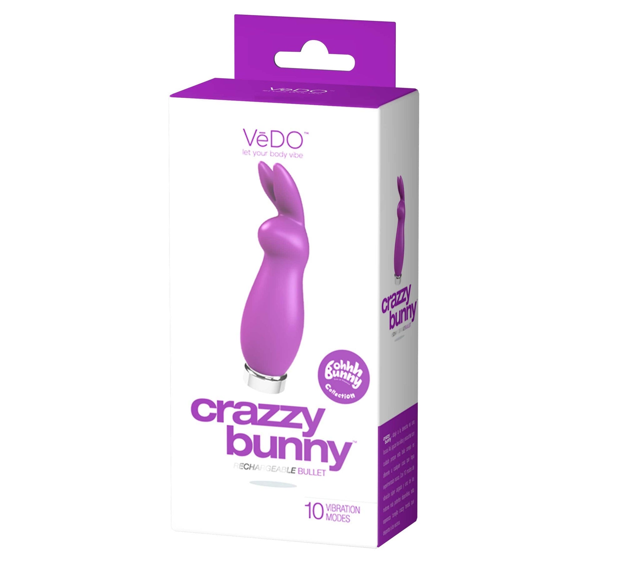 crazzy bunny rechargeable bullet perfectly purple