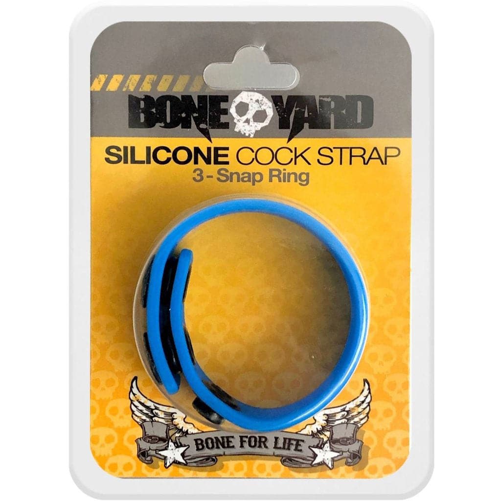 silicone cock strap blue