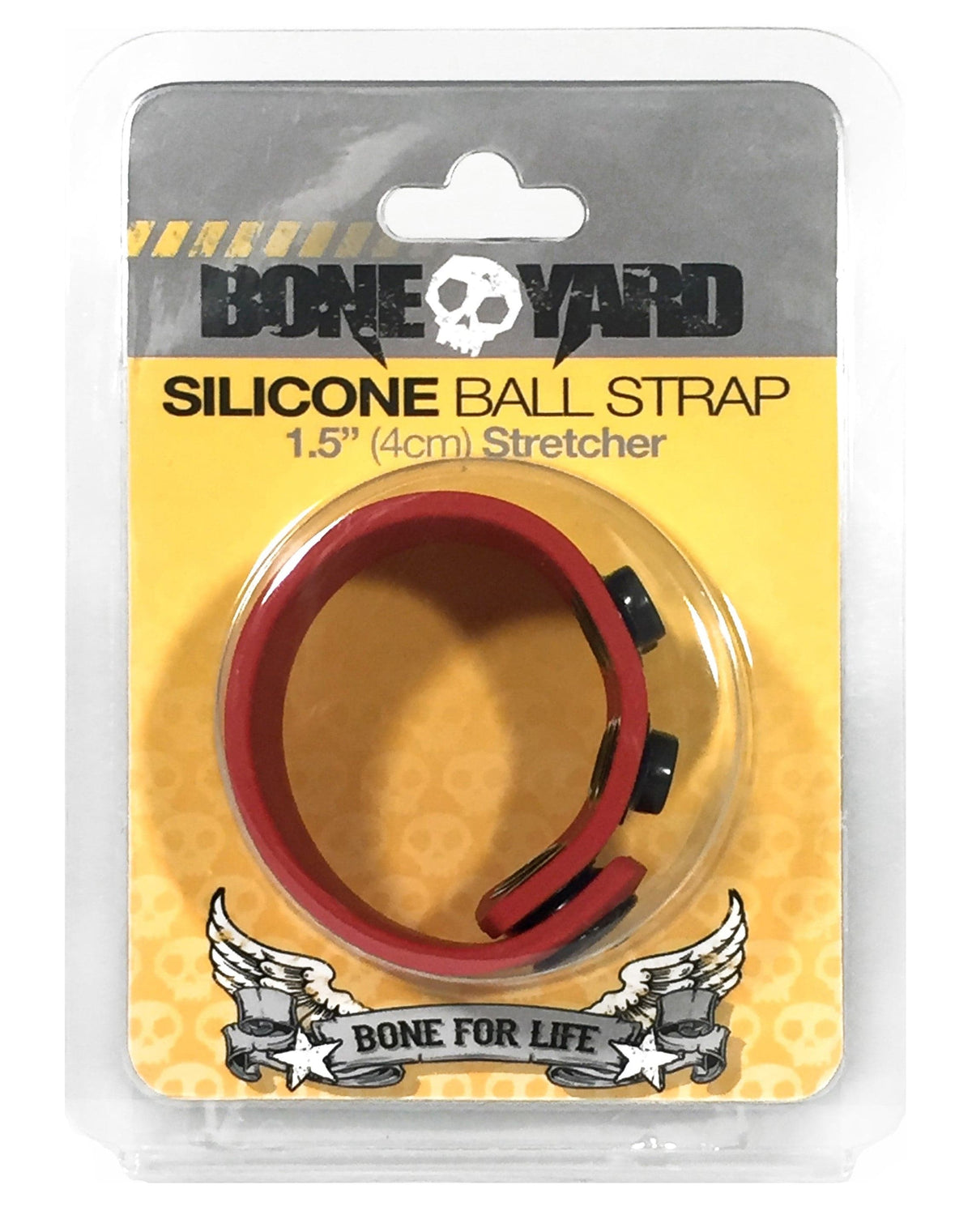 boneyard silicone ball strap 4cm stretcher red