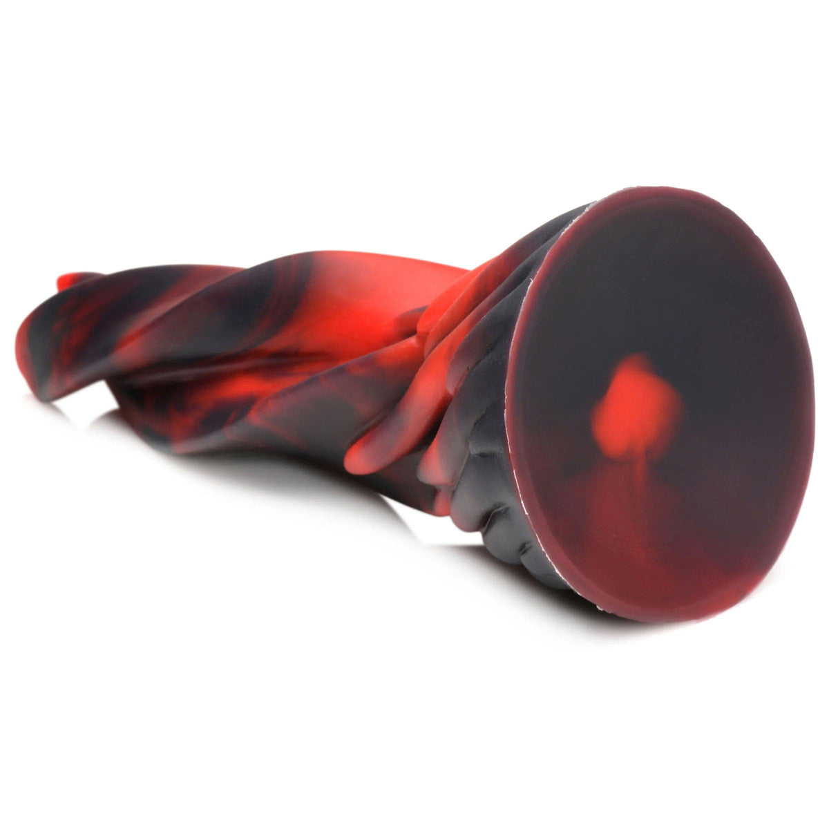 hell kiss twisted tongues silicone dildo red