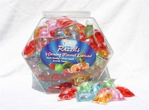 razzels warming lubricant 100 pillow fishbowl assorted flavors