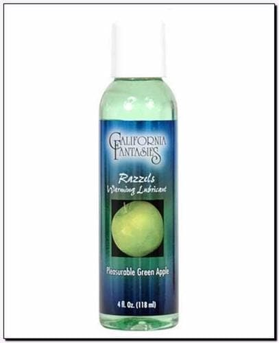 razzels warming lubricant pleasurable green apple 4 oz bottle