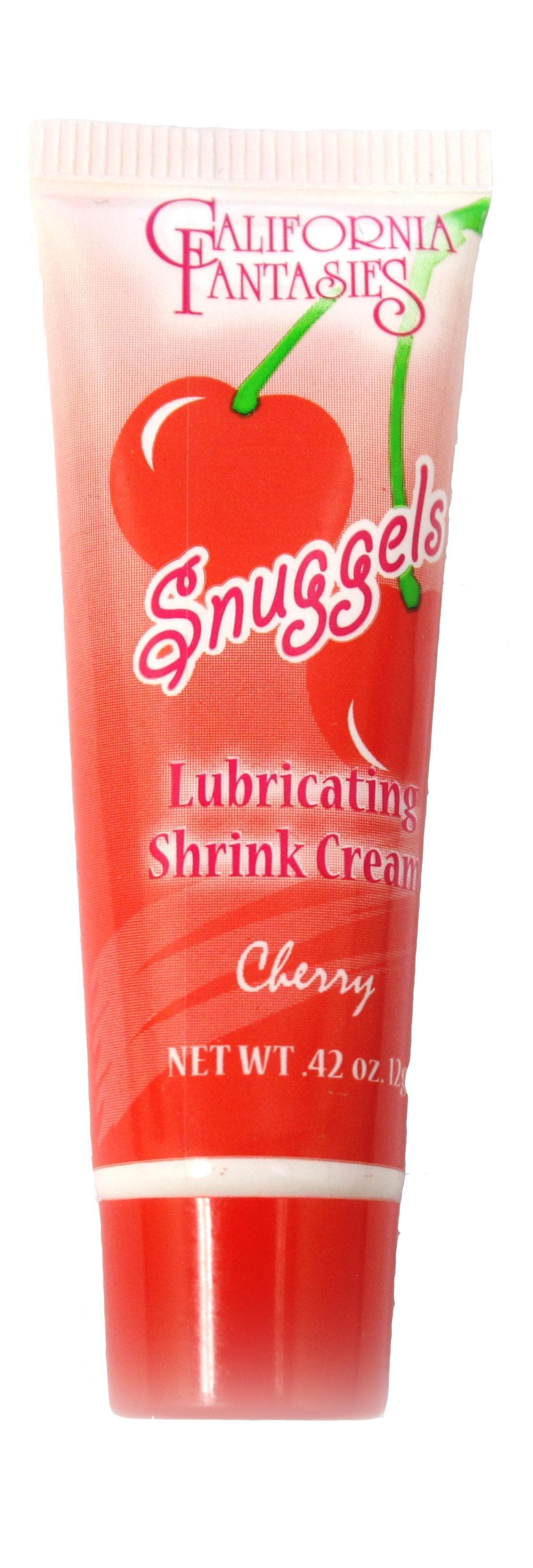 snuggels lubricating shrink cream cherry 0 42 oz tube each