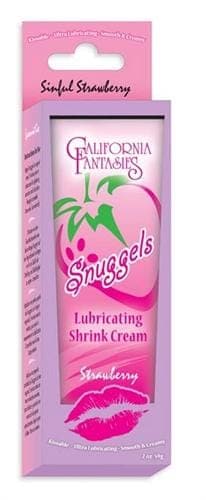 snuggels lubricating shrink cream strawberry 0 42 oz tube each