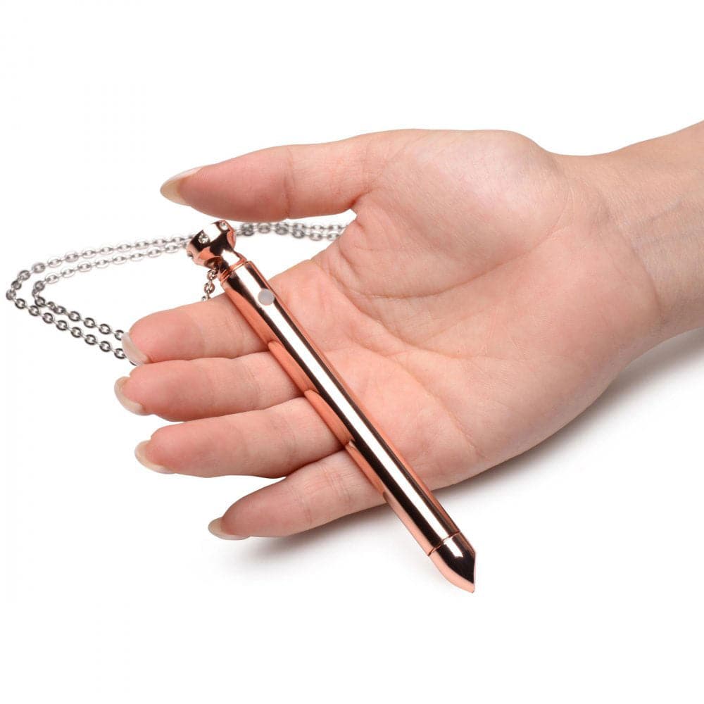 7x vibrating necklace rose gold
