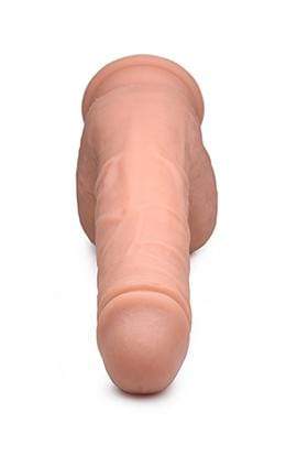 big shot 9 inch silicone thrusting dildo with balls and remote