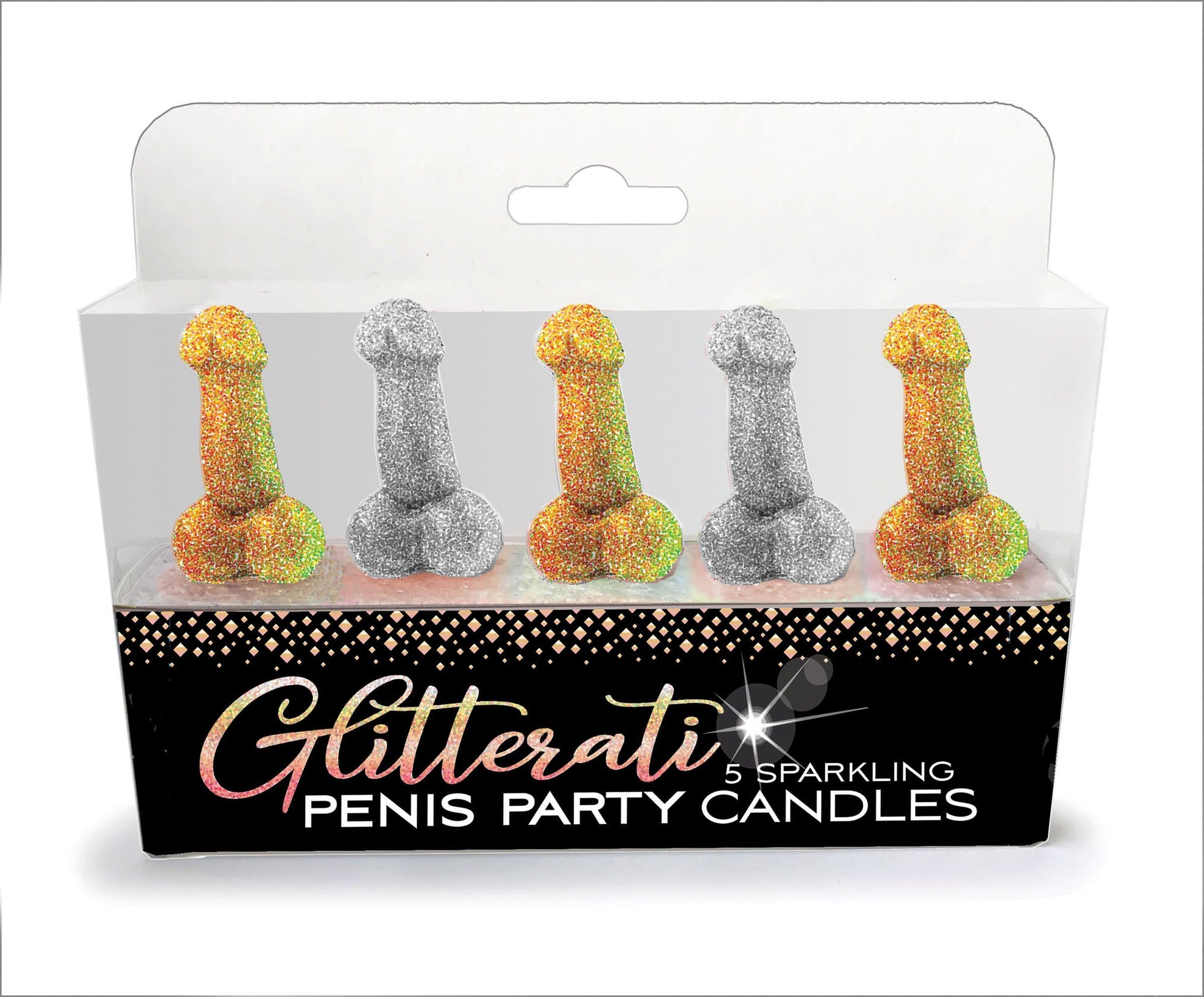 glitterati penis party candles