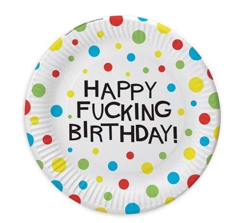 x rated birthday party plates 8 count