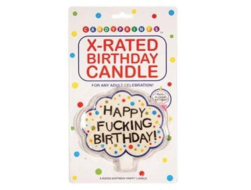 x rated birthday candle